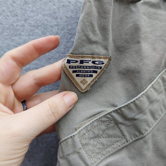 Columbia Mens Khaki Cargo Fishing Shorts With Adjustable Waistband & Mesh Pocket - Picture 7 of 11